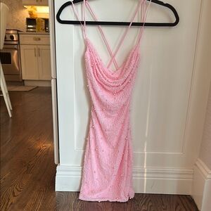 Windsor Pink Beaded Dress